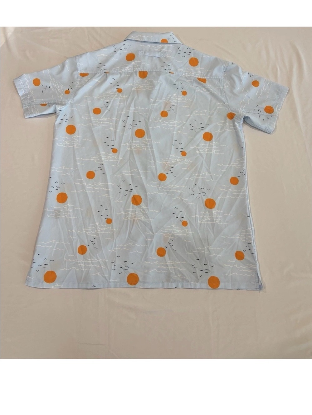 Waggle Golf Shirt Mens XL Light Blue Short-Sleeve Button-Up Shirt - Picture 5 of 6